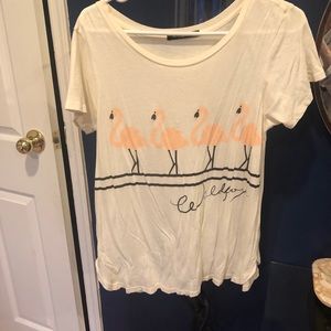 Wild fox flamingo tee